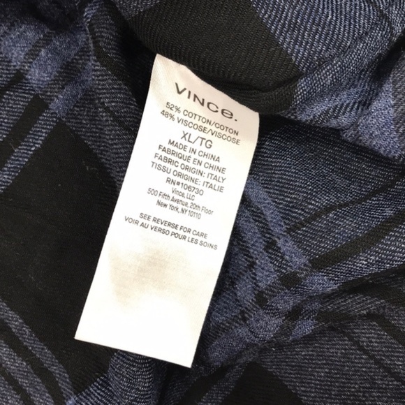 Vince Heathered Plaid Blouse - Picture 6 of 7
